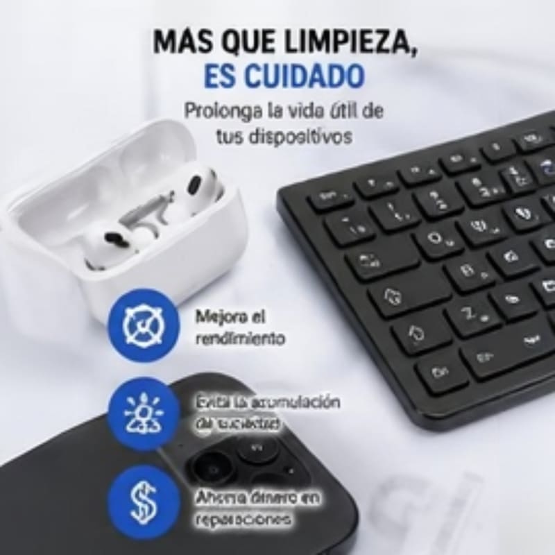 Kit de Limpieza 7 en 1 audifonos, teclado, celular, pc