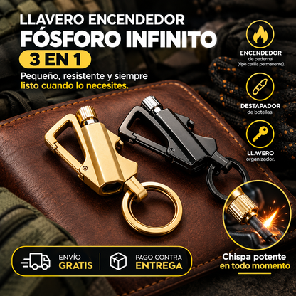 Llavero encendedor 3 en 1