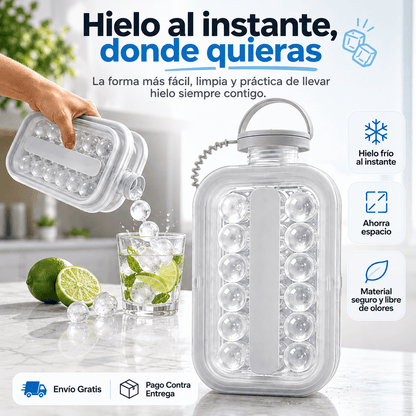 Fabricador de bolas de hielo portátil de silicona en formato jarra