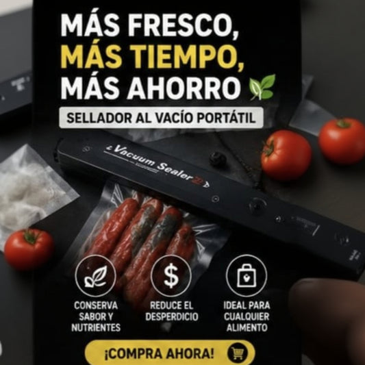 Sellador de bolsas portátil al vacío