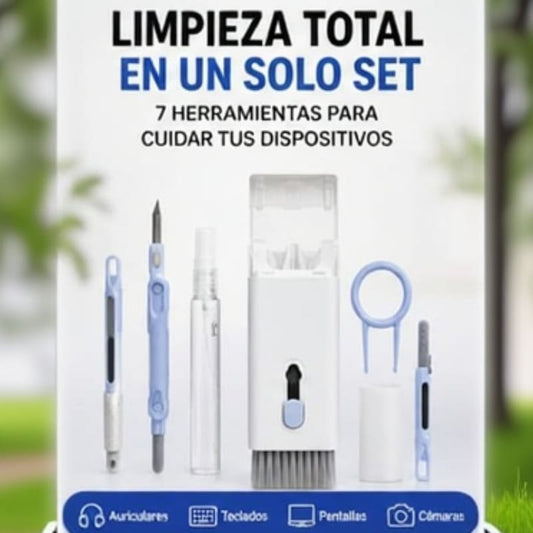 Kit de Limpieza 7 en 1 audifonos, teclado, celular, pc