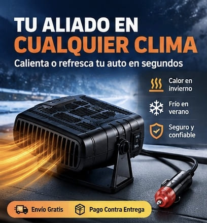 Calentador portátil para carro 2 en 1