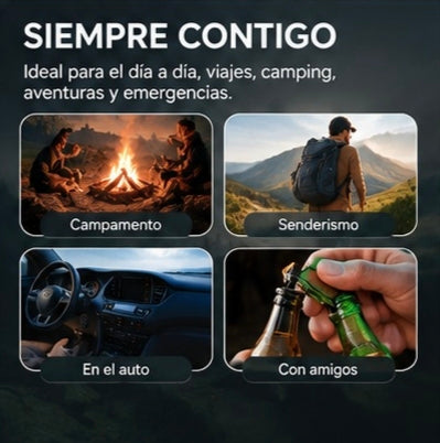 Llavero encendedor 3 en 1