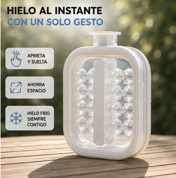 Fabricador de bolas de hielo portátil de silicona en formato jarra
