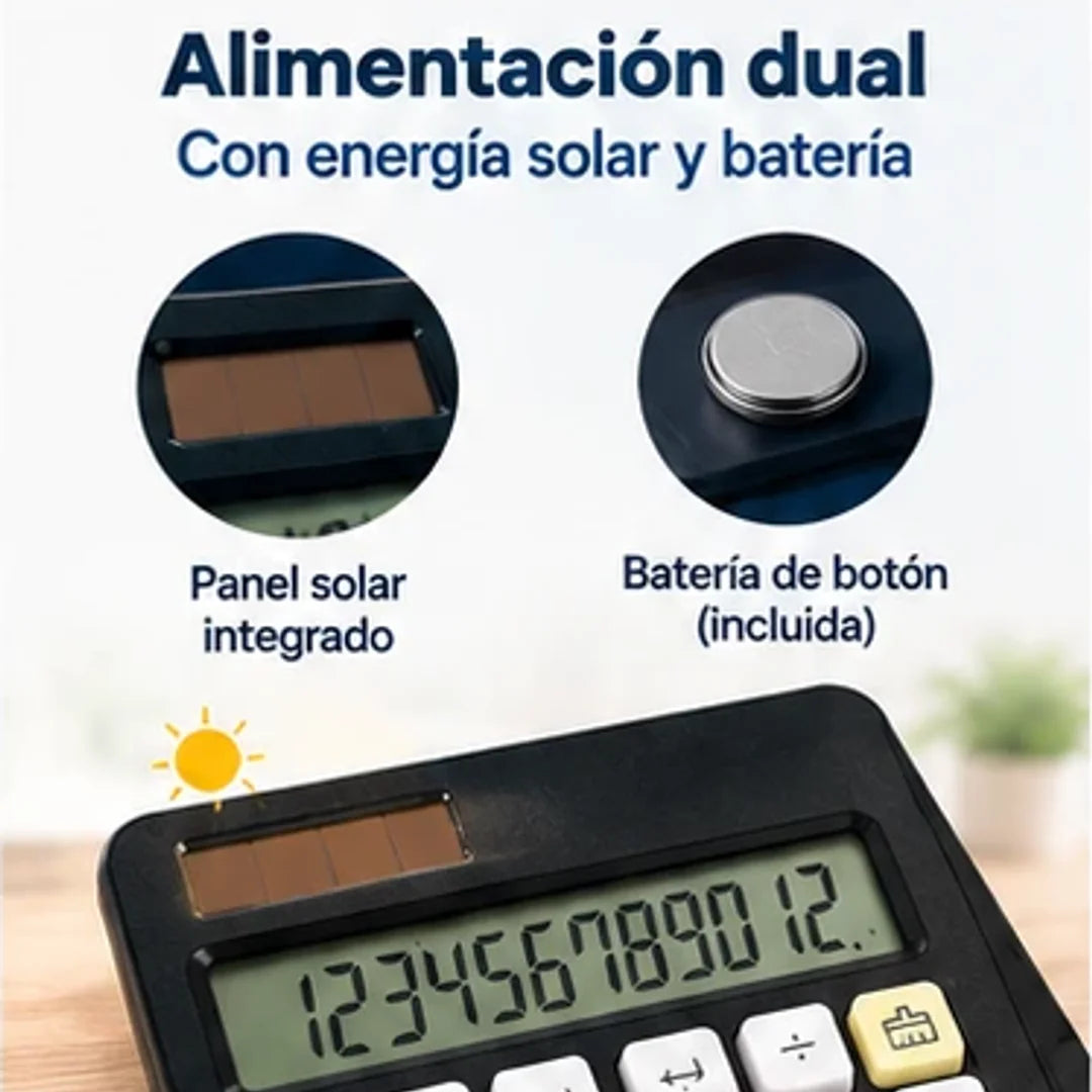 Calculadora con tablero borrable diseño 2 en 1