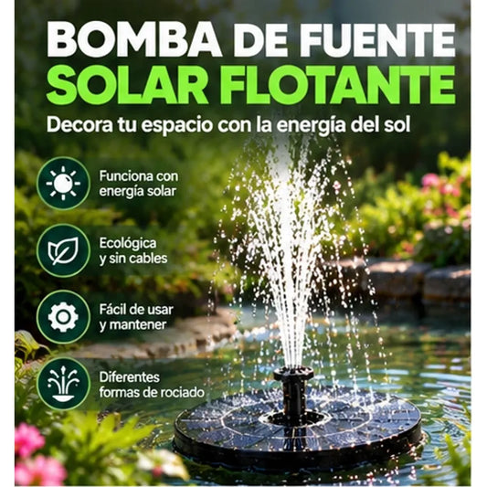 Bomba de fuente solar flotante