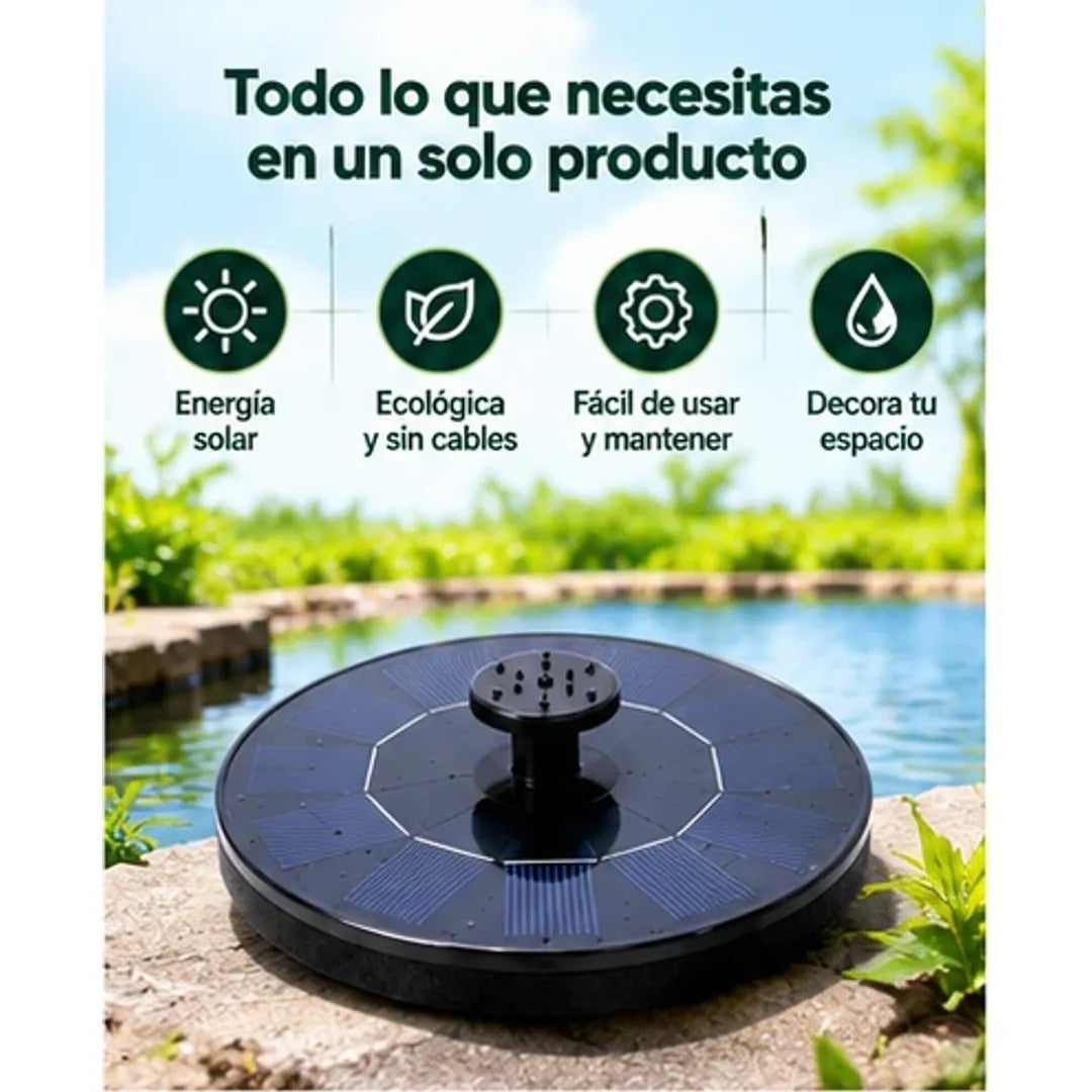 Bomba de fuente solar flotante