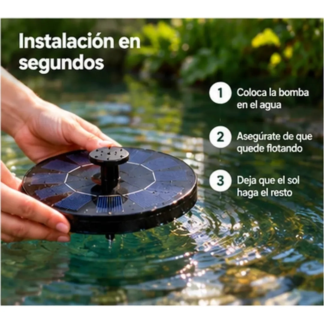 Bomba de fuente solar flotante