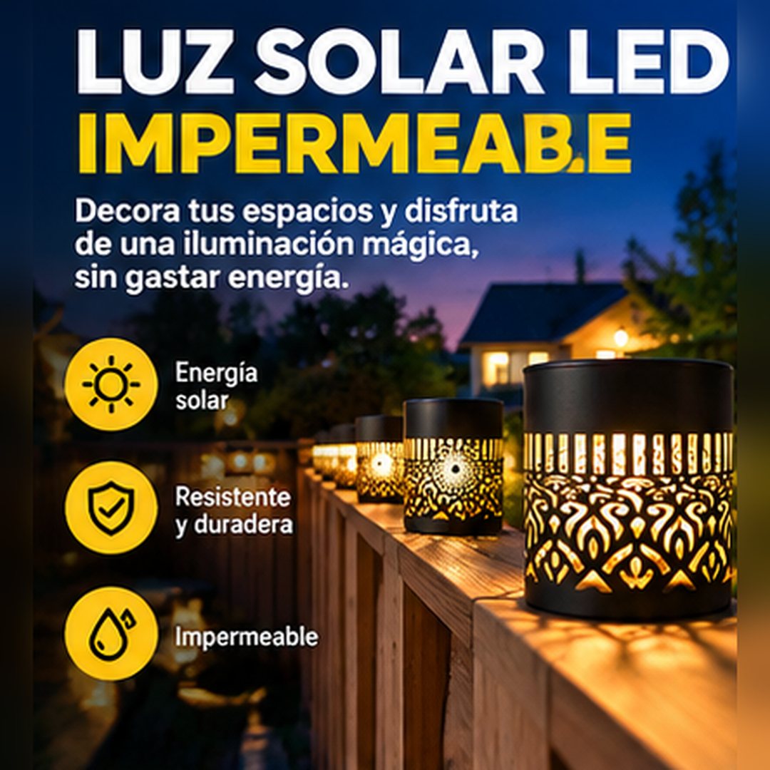 Luz Solar Led Impermeable