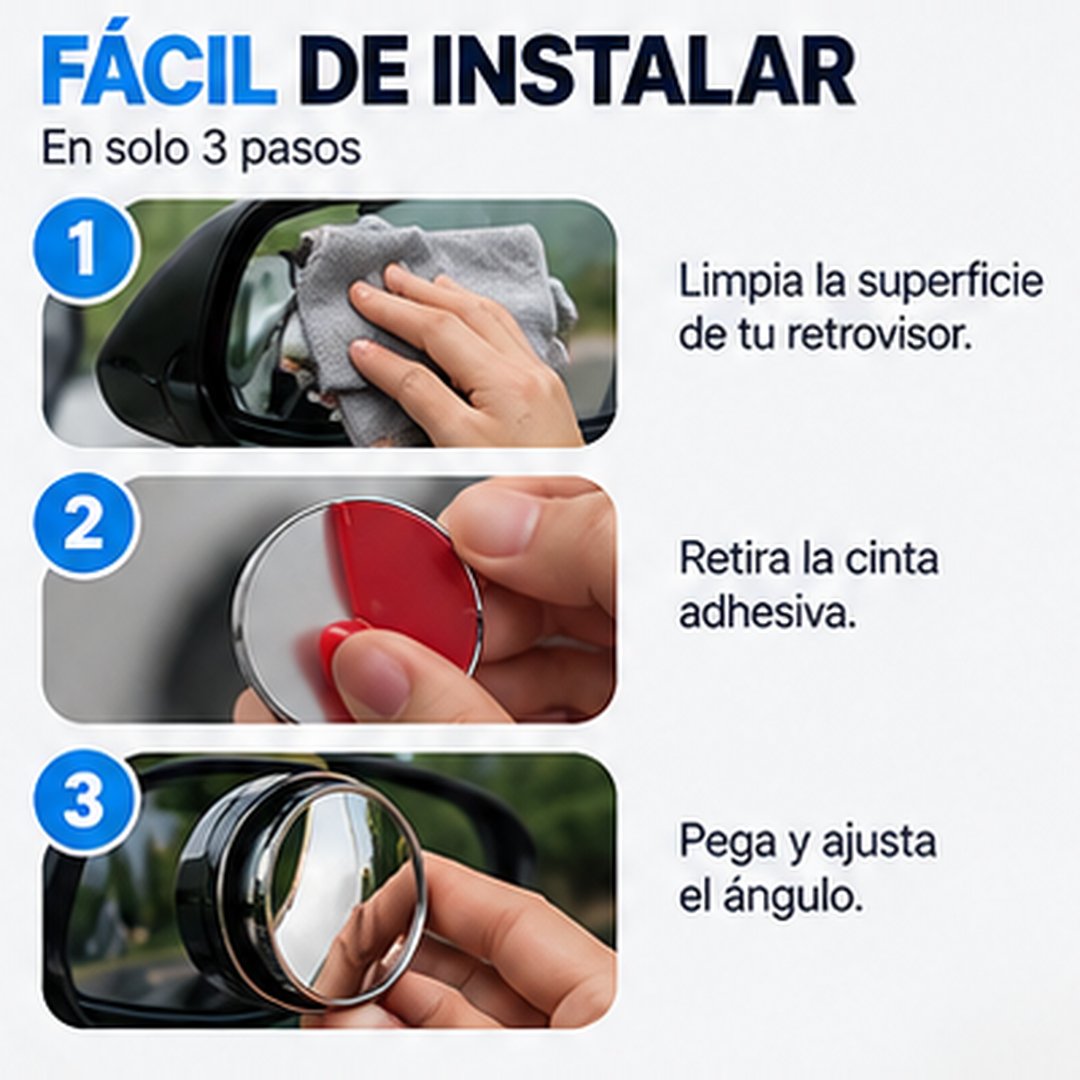 Espejos Ajustables para Punto Ciego
