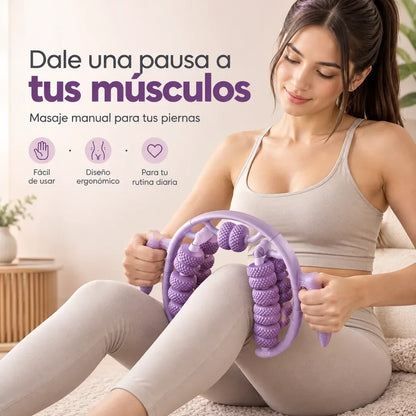 Rodillo masajeador muscular en forma de U para piernas