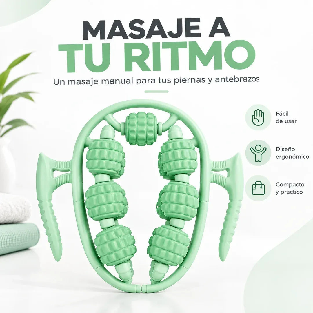 Rodillo masajeador muscular en forma de U para piernas