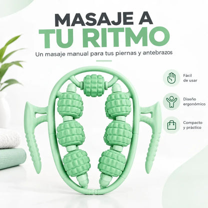 Rodillo masajeador muscular en forma de U para piernas
