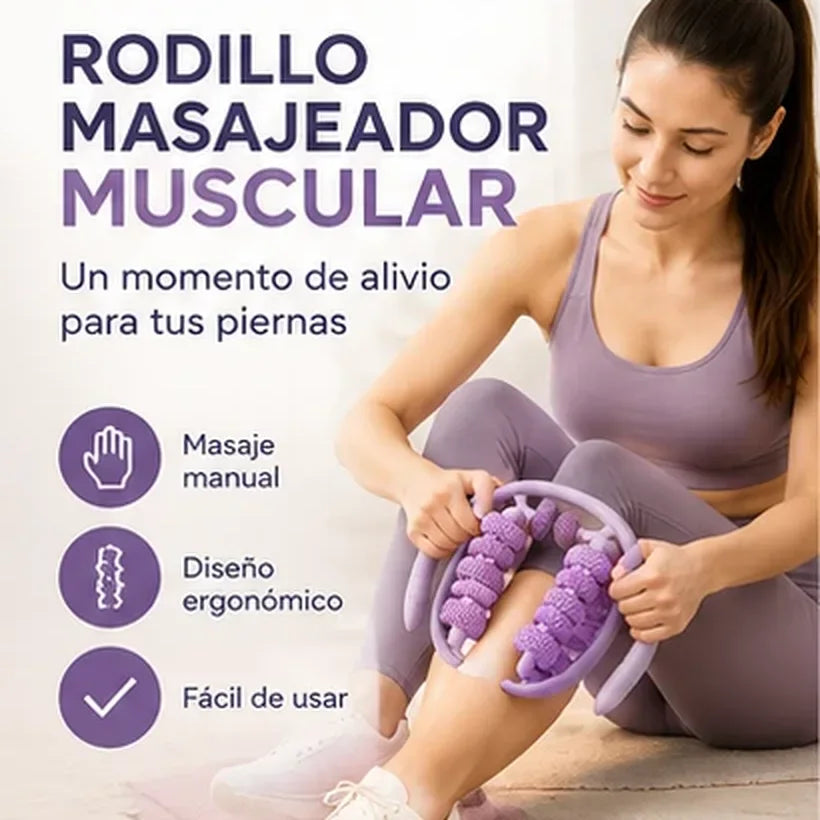 Rodillo masajeador muscular para piernas y antebrazos