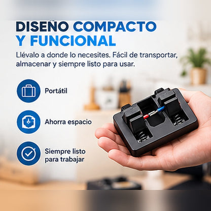 Soporte con pinzas para soldadura de cables